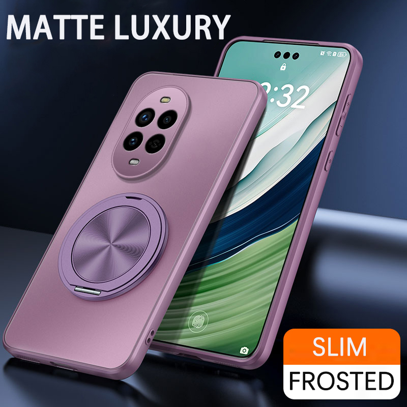Huawei Nova 12 - Custodia Protettiva Opaca con Anello Magnetico