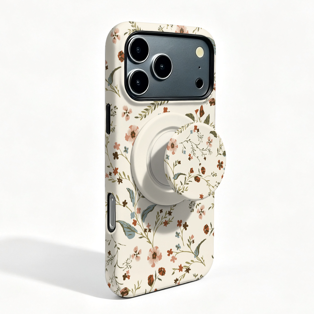 Oppo Find X8 - Custodia magnetica con motivo floreale per