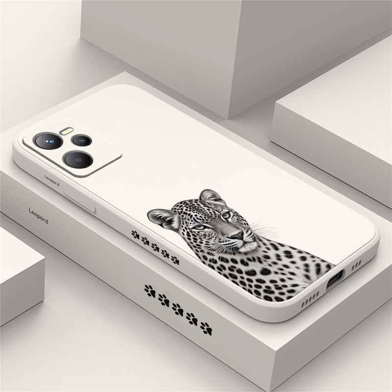 Realme C67 - Custodia con design a tema felino